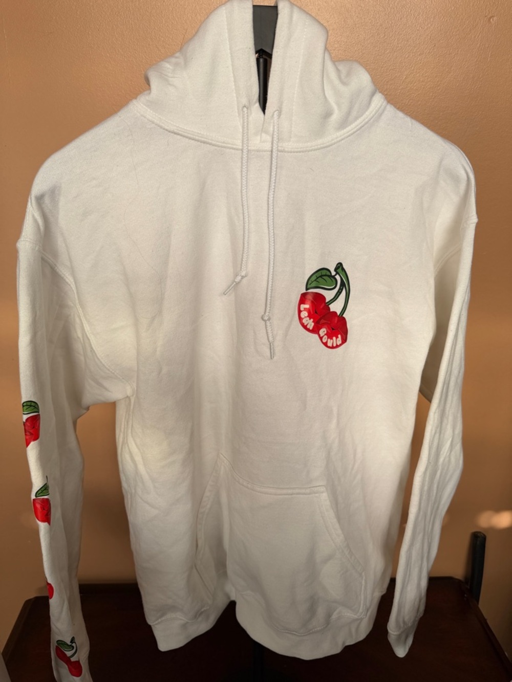 White Cherry Graphic Hoodie